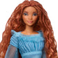 Mattel Disney The Little Mermaid Ariel Fashion Doll on Land Wearing Signature Blue Dress, Inspired by the Movie