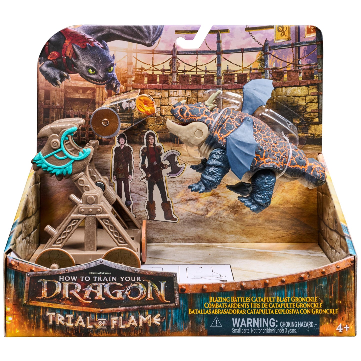 DreamWorks Dragons Blazing Battles Catapult Blast Toy Figure Playset