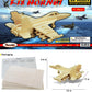 Puzzled 1239 F18 Hornet 3D Jigsaw Woodcraft Kit Puzzle, One Size, Tan (Pack of 47)
