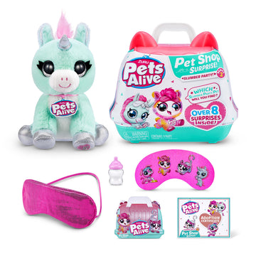 Pets Alive Pet Shop Surprise Unicorn Toys by ZURU - Interactive with Electronic 'Speak & Repeat' Animal Playset Unicorn Gifts for Girls and Kids