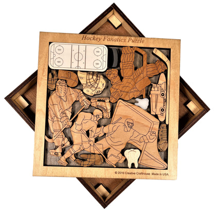 Ice Hockey Fanatics Puzzle - Artistic & Challenging Brain Teaser