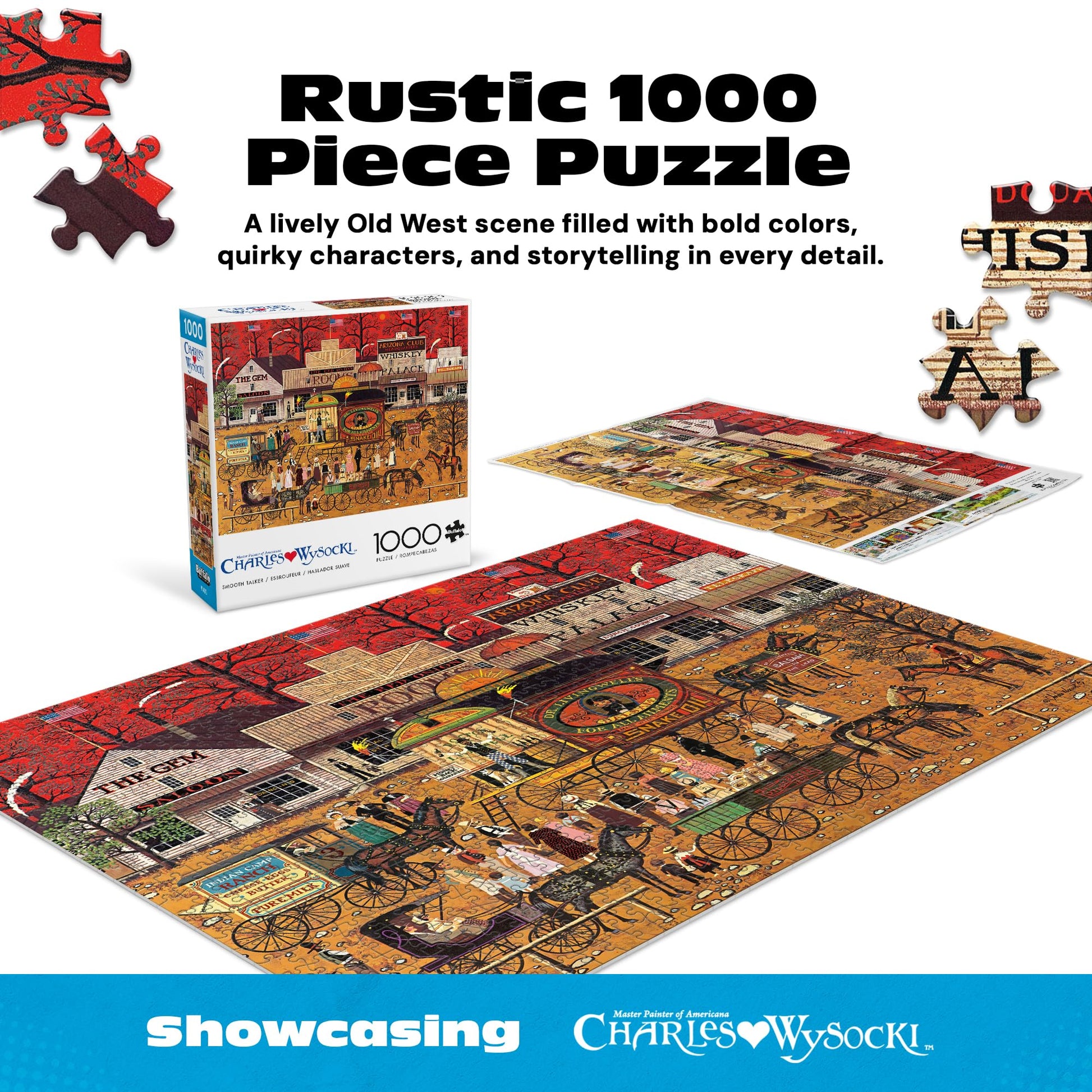 Buffalo Games - Charles Wysocki Smooth Talker - 1000 Piece Jigsaw Puzzle