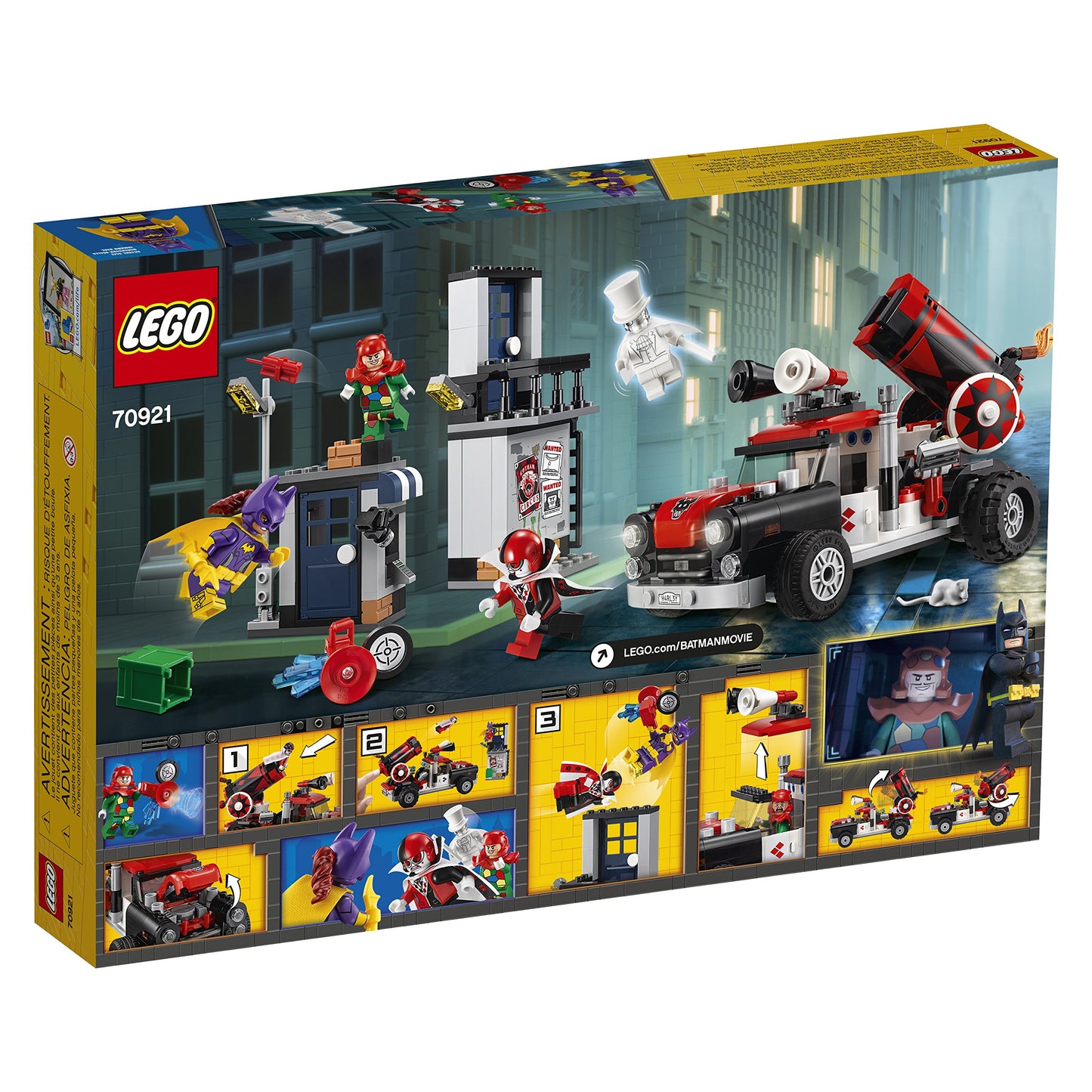 LEGO BATMAN MOVIE DC Harley Quinn Cannonball Attack 70921 Building Kit (425 Piece)