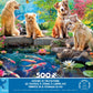 Ceaco - Doggies at the Koi Pond - 500 Piece Jigsaw Puzzle for Adults