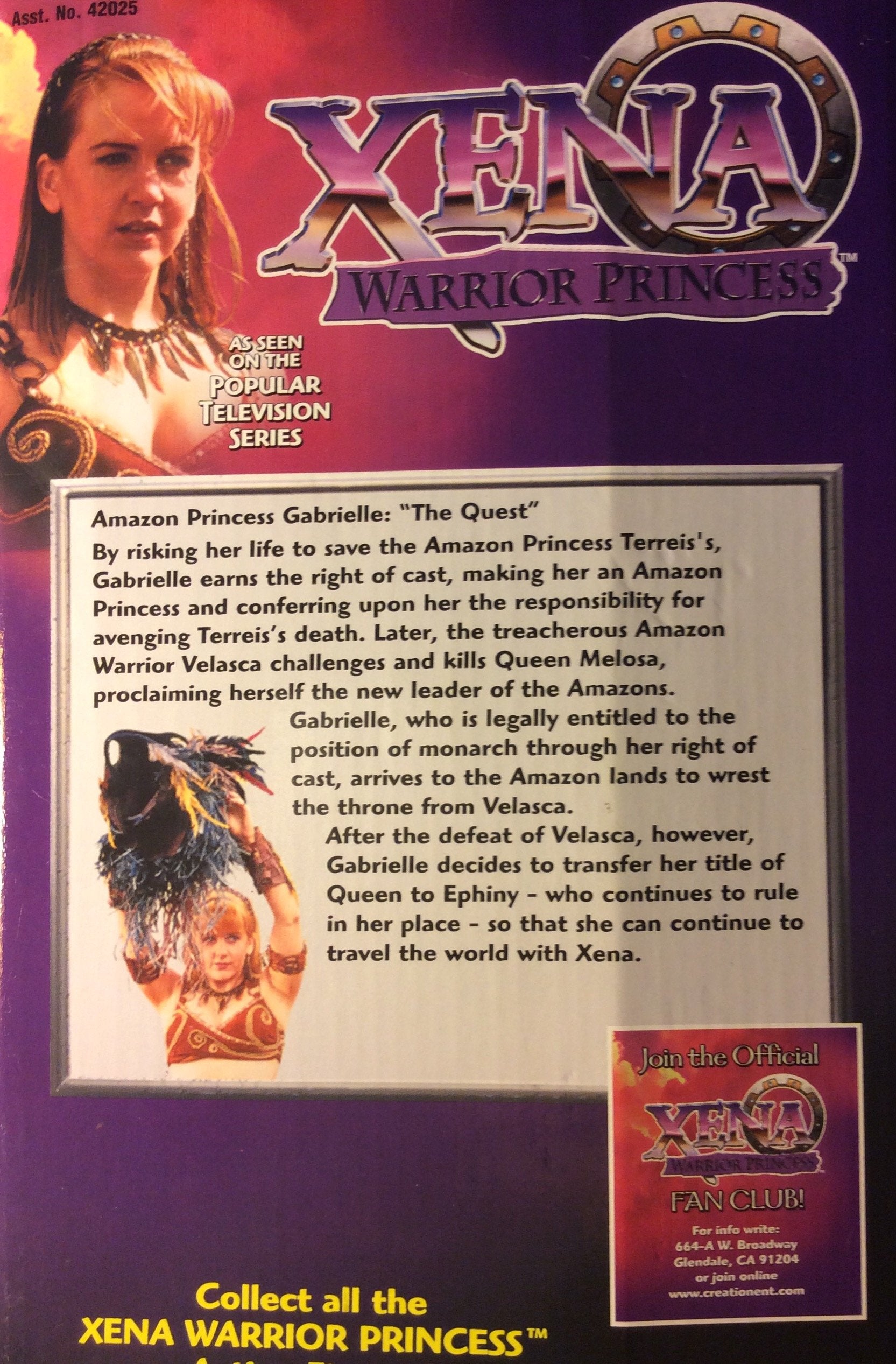 Xena Warrior Princess Amazon Princess Gabrielle Doll