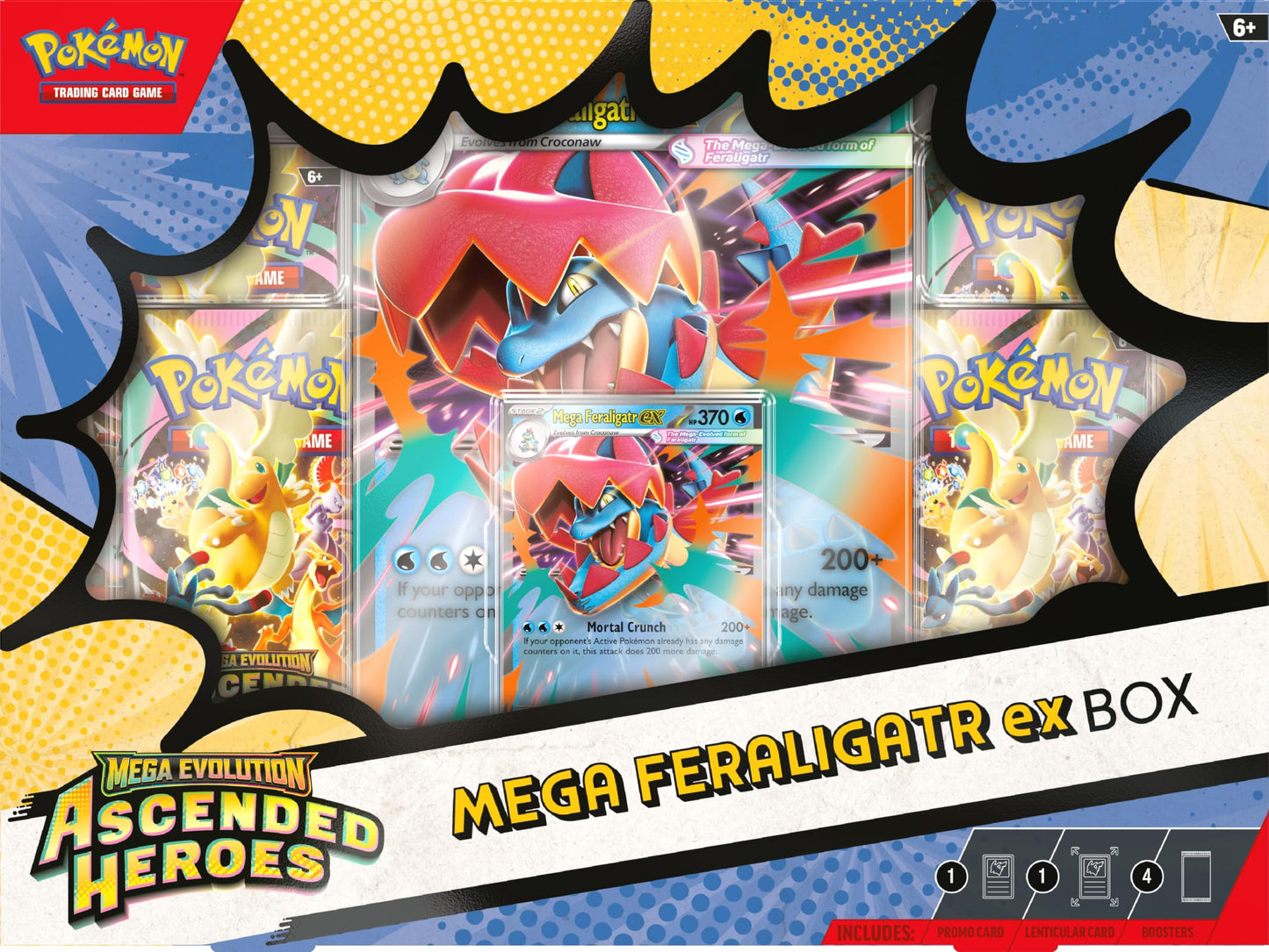 Pokémon TCG: Mega Evolution-Ascended Heroes Mega Meganium/Emboar/Feraligatr ex Box