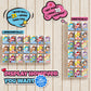Wall Floating Display Shelves Compatible with 21 Funko Pops in Box, Acrylic Boxed Figurine Display Case, Stackable Action Figure Collection Stand