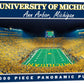 MasterPieces - 1000 Piece Jigsaw Puzzle, NCAA Michigan Wolverines, Panoramic Football Stadium View, Fun for Adults and Family, 13"x39"