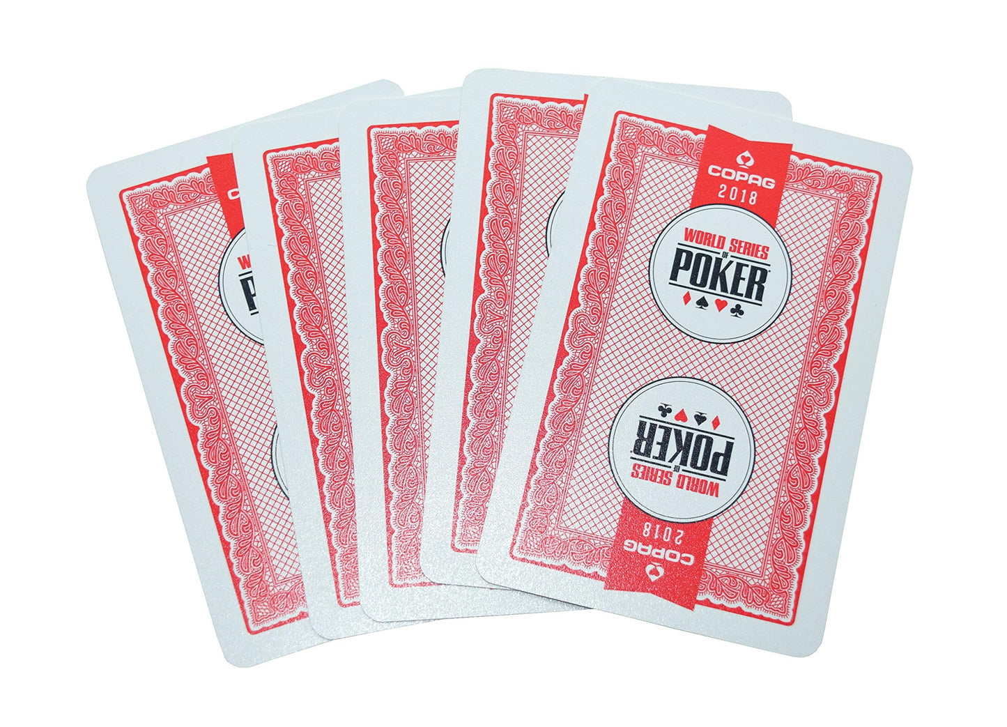 WSOP Set of 2 Authentic Decks Dealt at 2018 Used Copag Plastic Playing Cards Bridge Standard Index
