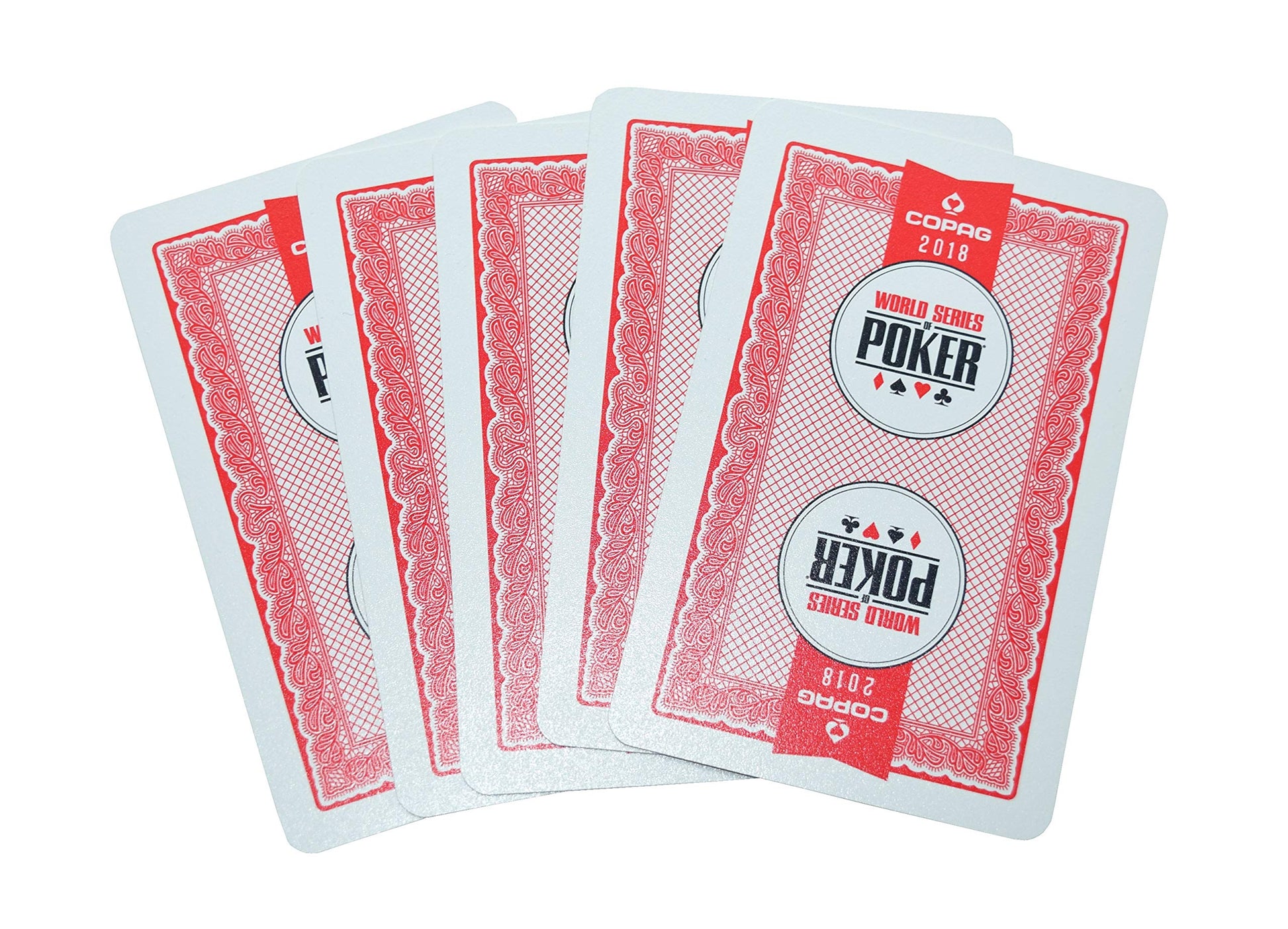 WSOP Set of 2 Authentic Decks Dealt at 2018 Used Copag Plastic Playing Cards Bridge Standard Index
