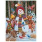 White Mountain 500 Piece Jigsaw Puzzle Winter Theme, Visiting The Snowman