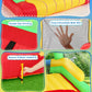 Whubefy 18x8.2FT Giant Inflatable Bounce House Obstacle Course for Big Kids 3-6 8-12 with Extra Large Slide, Racing Crawl Tunnels, Blow Up Race Track