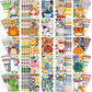 100 Sheets Make Your Own Animal Face Stickers for Kids 25 Designs