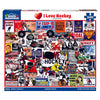 White Mountain 1000 Piece Jigsaw Puzzle Sport Fanatic, I Love Hockey
