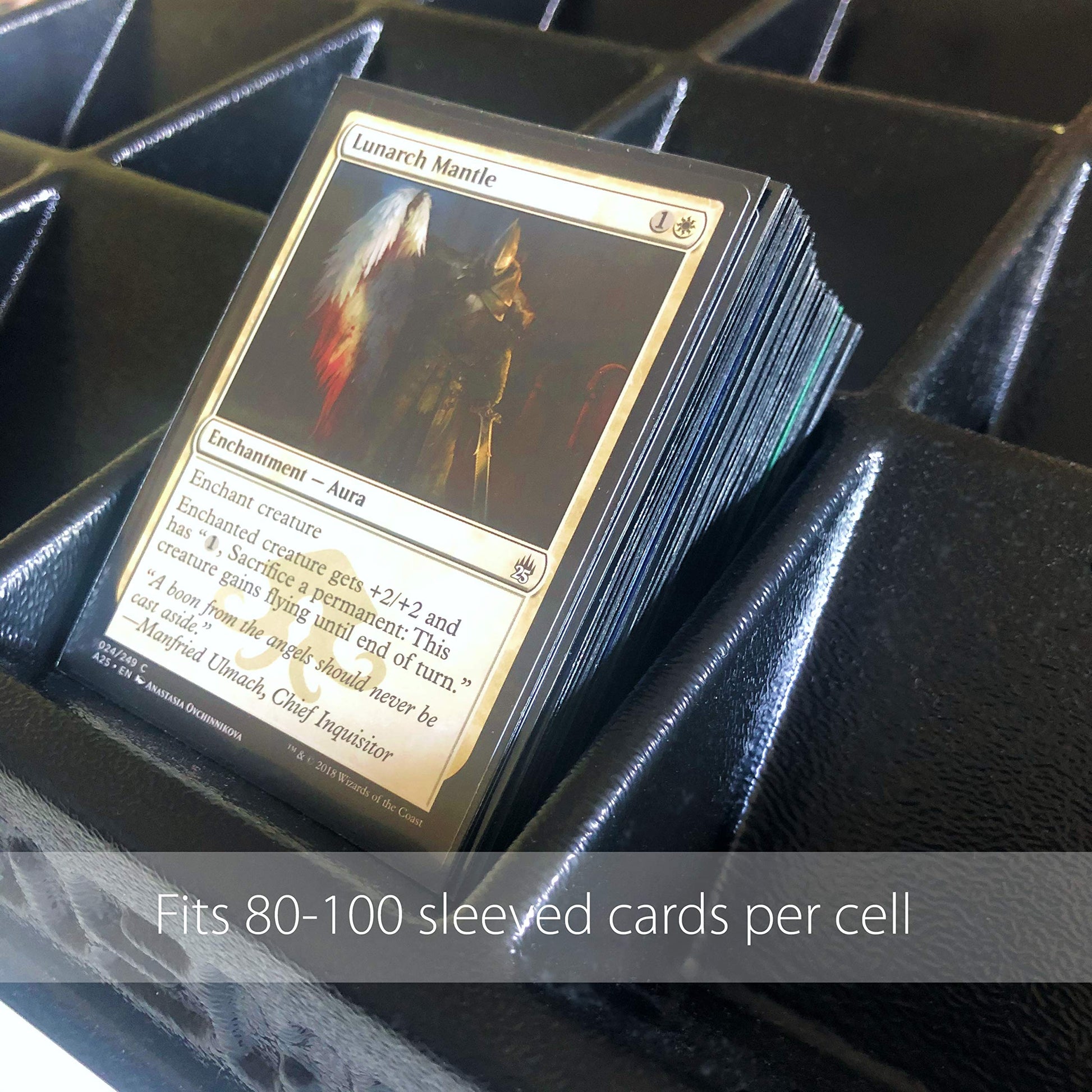 TitanShield Stackable Heavy Duty Card Sorting Tray | Compatible with Pokemon, Baseball, Magic The Gathering MTG, TCG Trading Cards | (Two Trays)
