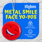 Metal Smiley Face Yo-Yo for Kids 8-12, 12 Pack Bulk Metal YoYos - 2 Inch Smiley Face Party Favors, Classroom Prizes, Goodie Bag Stuffers, Birthday