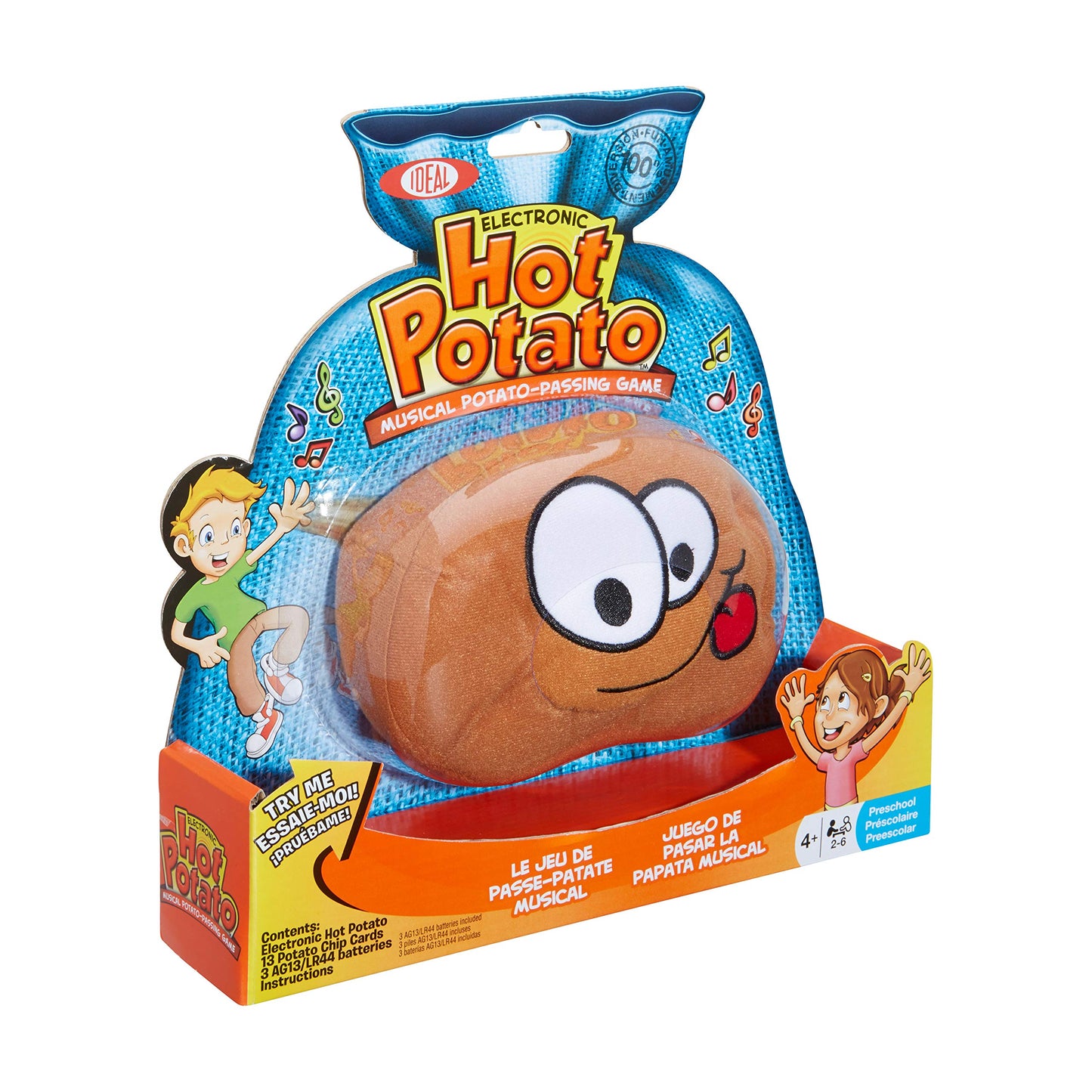 ALEX Toys Ideal Hot Potato Electronic Musical Passing Kids Party Game, Don’t Get Caught With the Spud When the Music Stops! Ages 4+, 2-6 Players