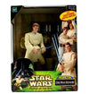 Star Wars 2000 - Hasbro Power of The Jedi - Mega Action - OBI-Wan Kenobi - 6 Inch Action Figure - Battel Moves Lightsaber - New - Out of Production -