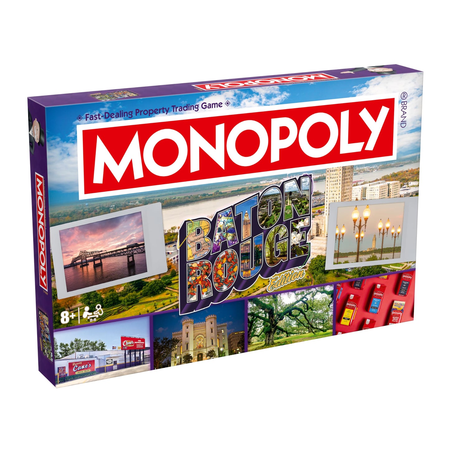 Monopoly Board Game - Baton Rouge, LA Edition: 2-6 Players Family Board Games for Kids and Adults, Board Games for Kids 8 and Up, Perfect for Family