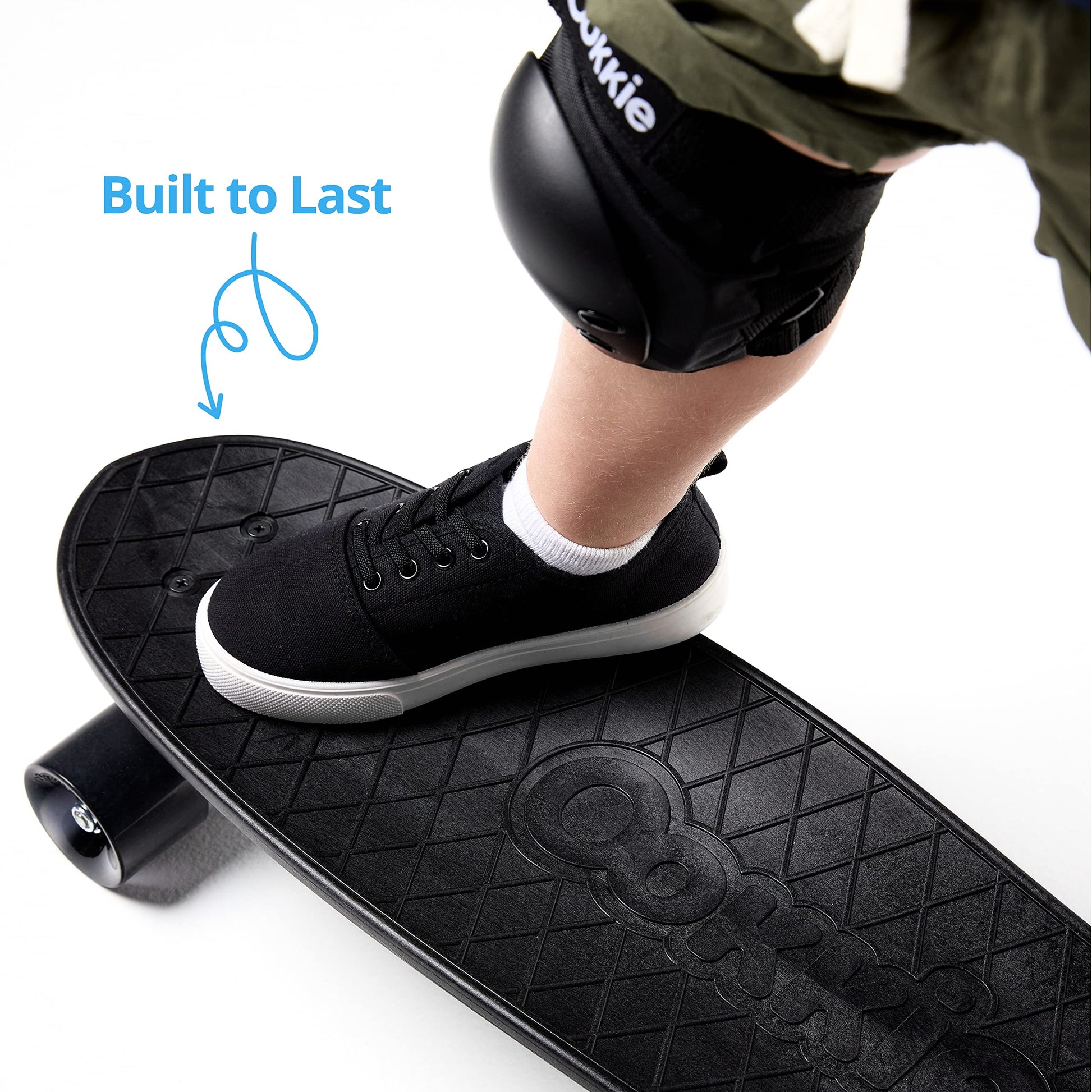 Ookkie Kids Learner Skateboard (Black)