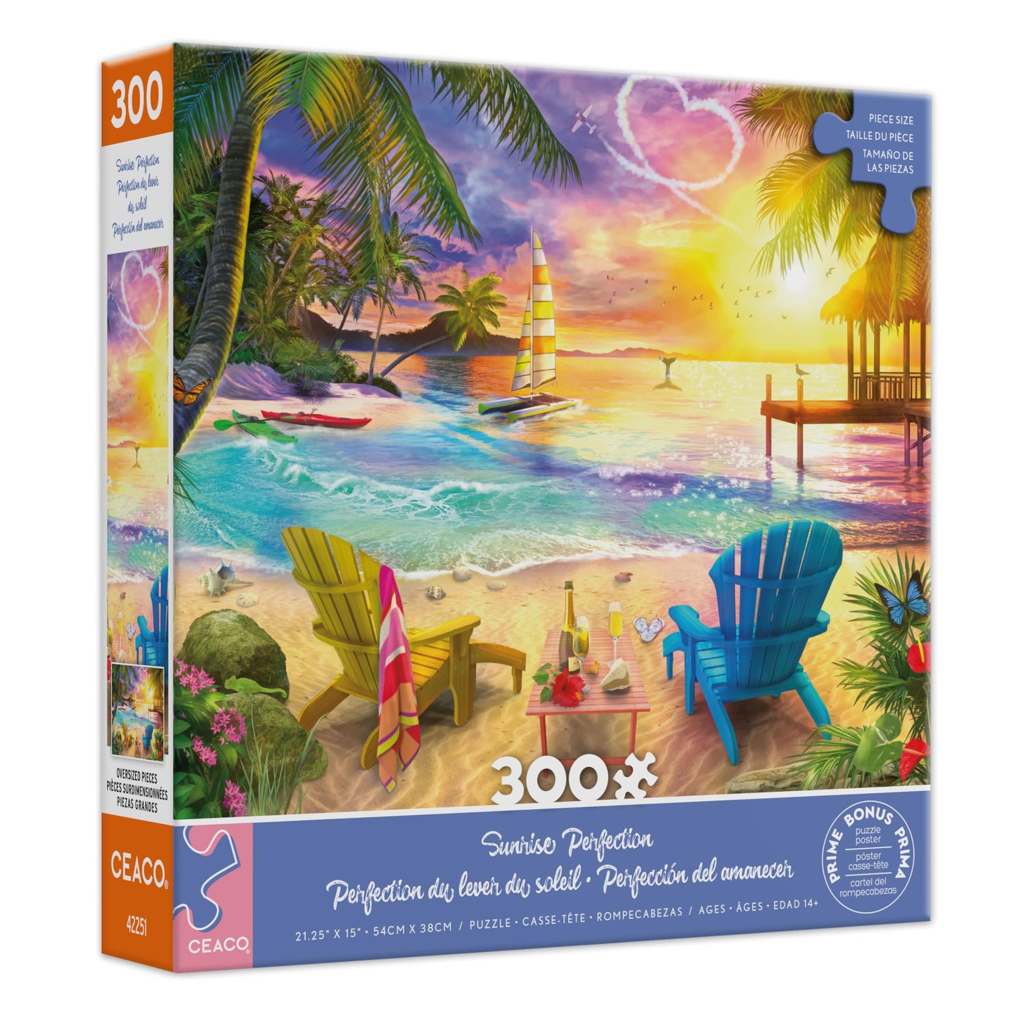 Ceaco - Great Seniors Kids Easy to Grip - 300 Large Piece Puzzle for Kids