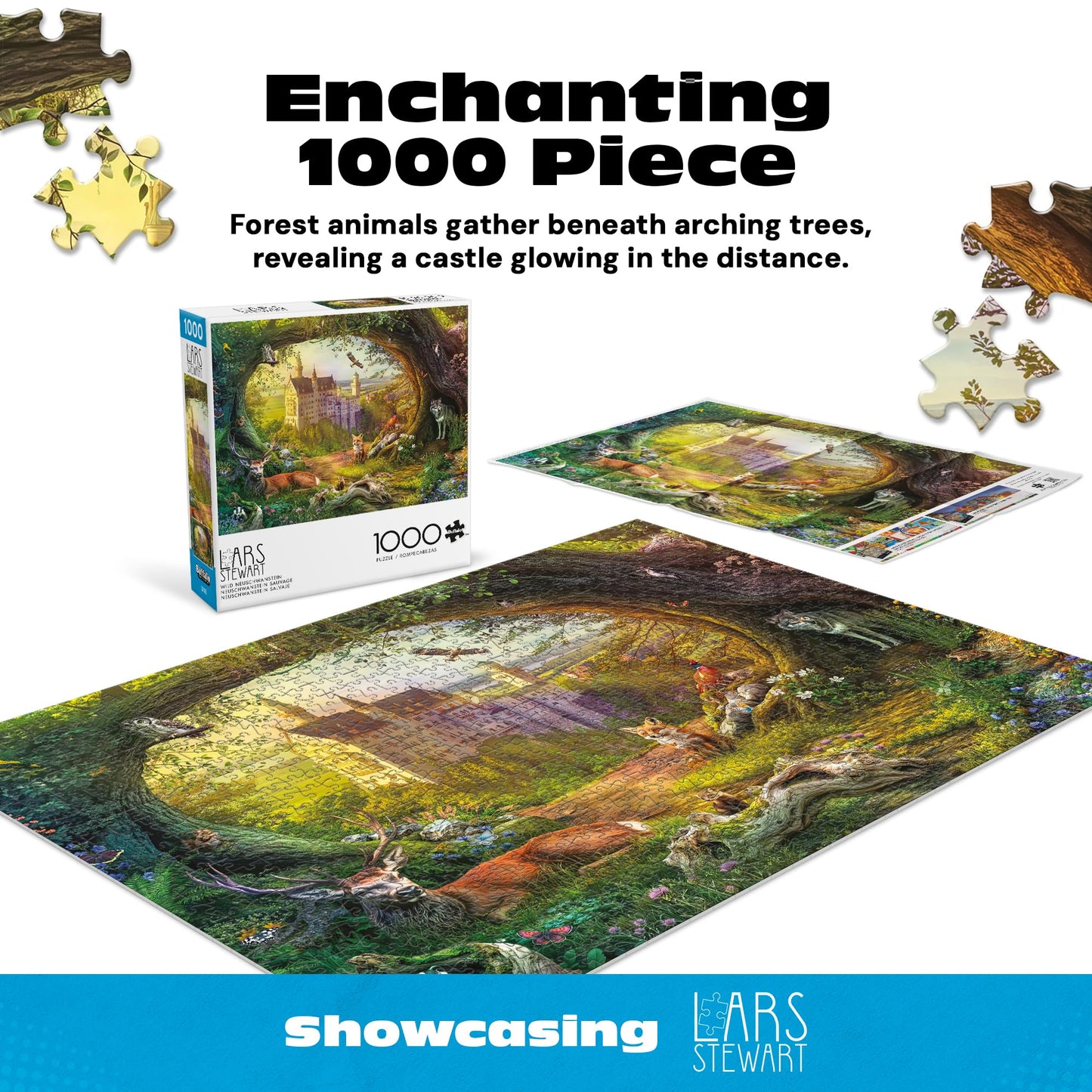 Buffalo Games - Wild Neuschwanstein - 1000 Piece Jigsaw Puzzle for Adults