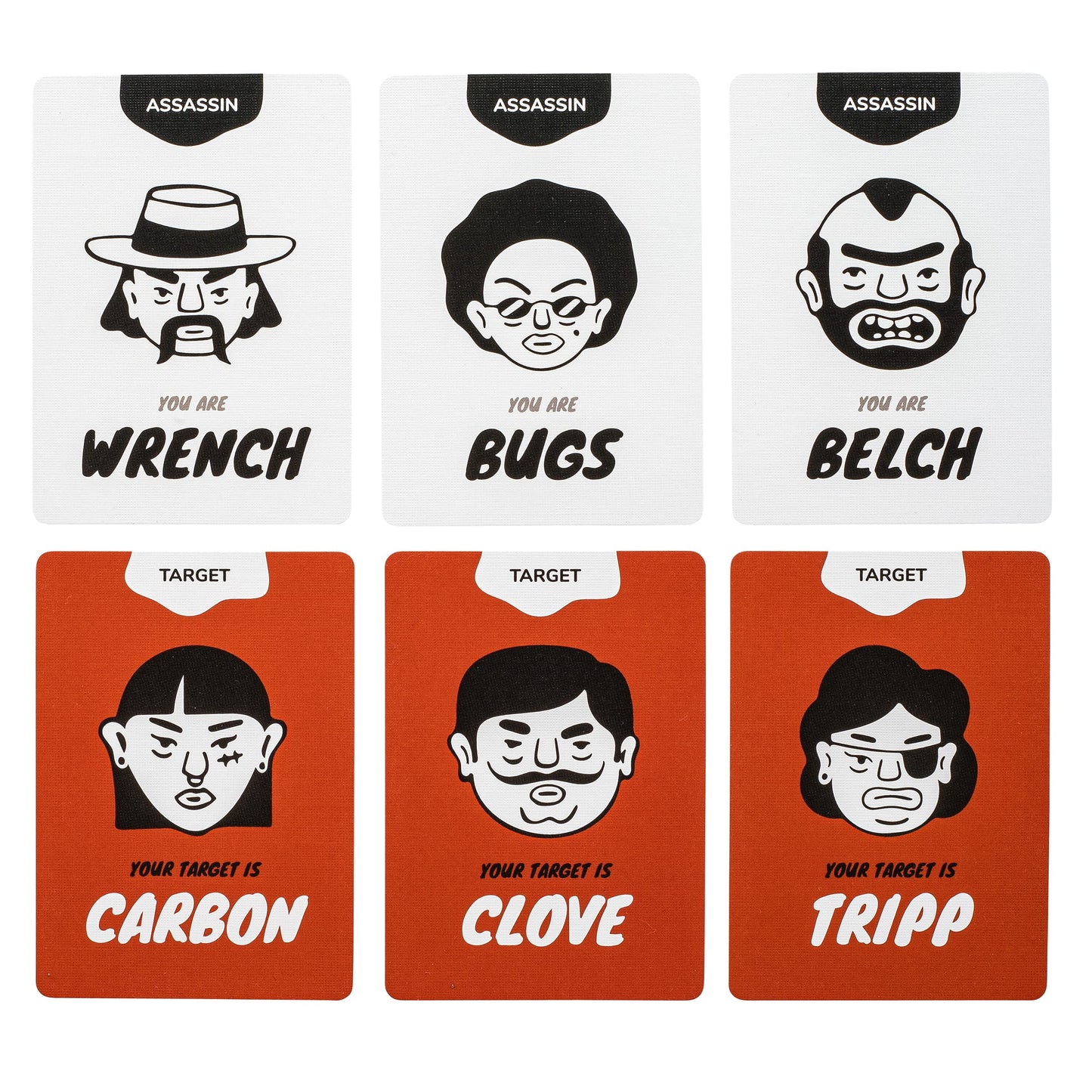 Stellar Factory Card Assassins Party Game | Word Elimination | 3-6 Players, Ages 12+ | Play Anywhere | Expandable