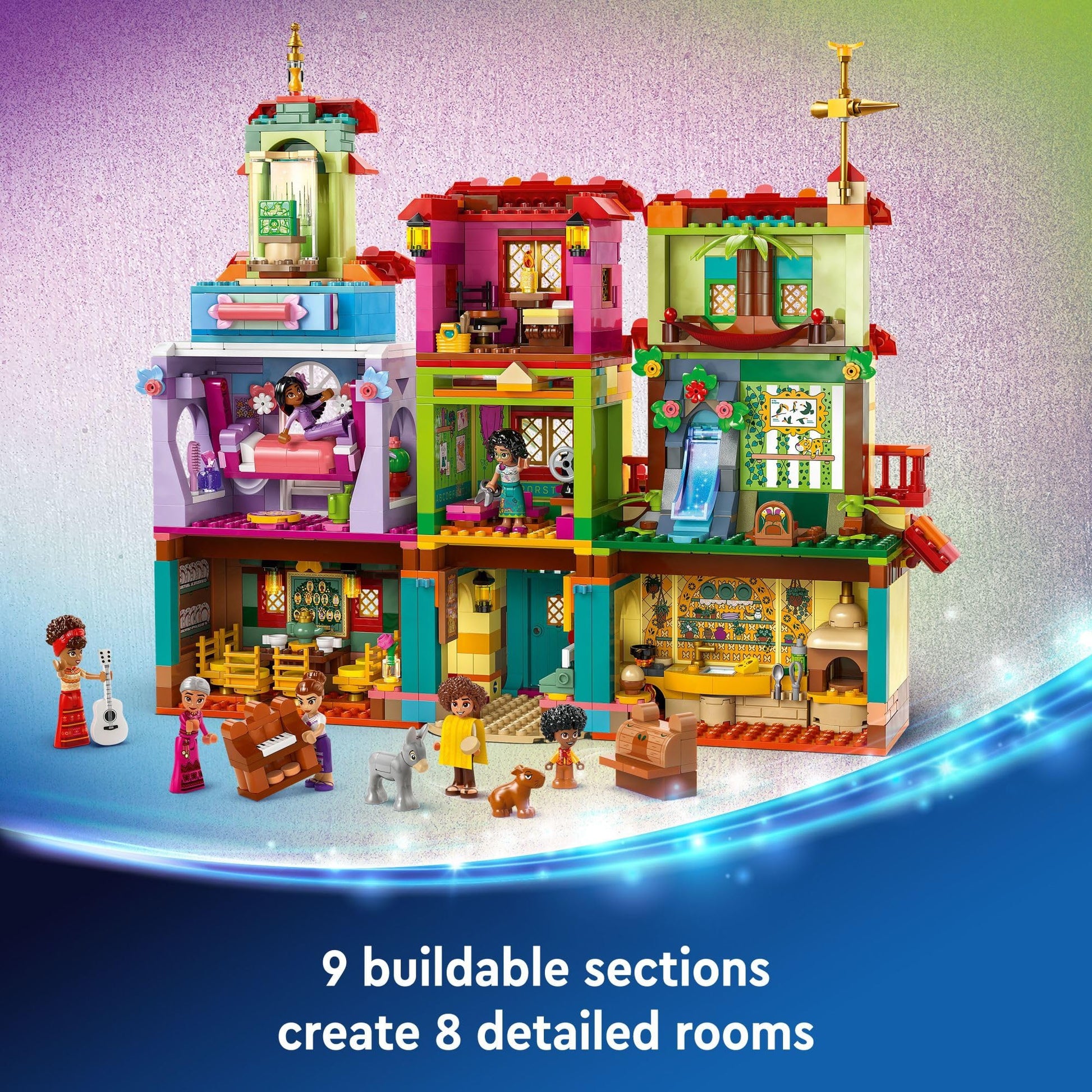 LEGO Disney Encanto The Magical Madrigal House Toy, Building Playset for Kids, Mirabel Princess Doll Figure, Disney Toy for Girls and Boys Ages 7