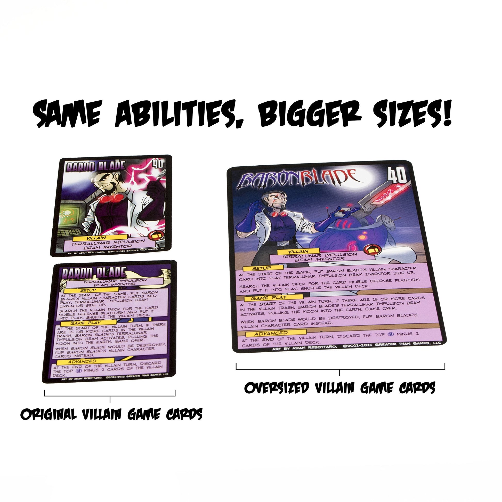 Greater Than Games Sentinels of The Multiverse: Oversized Villain Character Cards Game