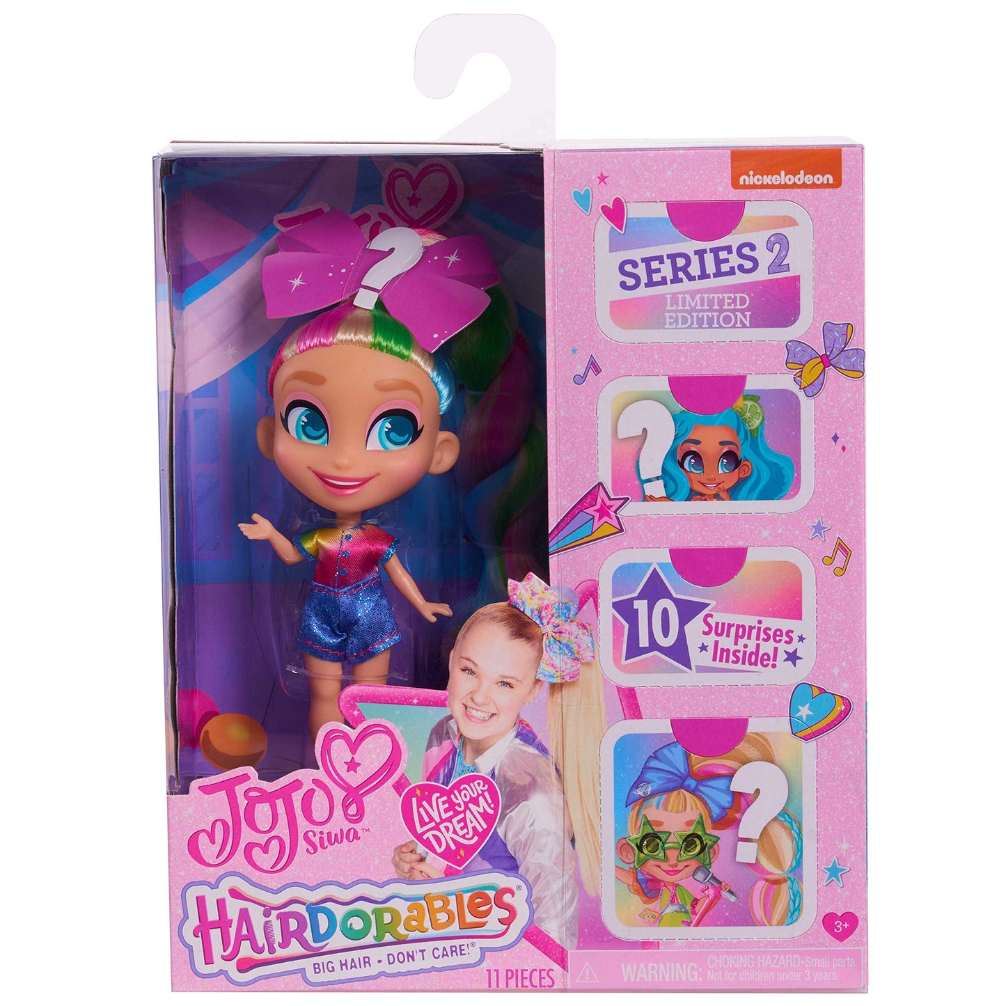 JoJo Siwa JoJo Loves Hairdorables Limited Edition Collectible Doll, Kids Toys for Ages 3 Up by Just Play