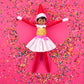 The Elf on the Shelf Claus Couture Ice Cream Party Dress Accessory for your Scout Elf - Ice Cream Cone Inspired Dress & Bodice - Scout Elf NOT