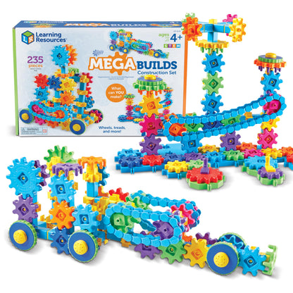 Learning Resources Gears! Gears! Gears! Mega Builds - Building Toys, STEM Activities, Fine Motor Skills, Toddler Explorer Kit, Science
