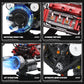 Tuajixz V8 Engine Building Blocks Sets, V8 Engine Model Kit That Runs - Motorized with Moving Pistons, Crankshaft & Rotating Fan, Realistic Engine
