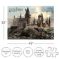 Aquarius Harry Potter 3000 Piece Jigsaw Puzzle, Hogwarts Castle Wizard Movie Puzzles 45x32 Inch Collectible Merchandise Gift for Teens and Adults