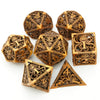 Dungeons and Dragons Dice DND Dice Set D and D dice Set D20 MTG Metal Dice Set Hollow Polyhedral Dice Role Playing Dice with Octopus Motifs