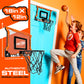NERF Pro Hoop Kids Basketball Hoop Set - Mini Set with Mini NERF Basketball - Steel Rim Great for Dunking - Over The Door