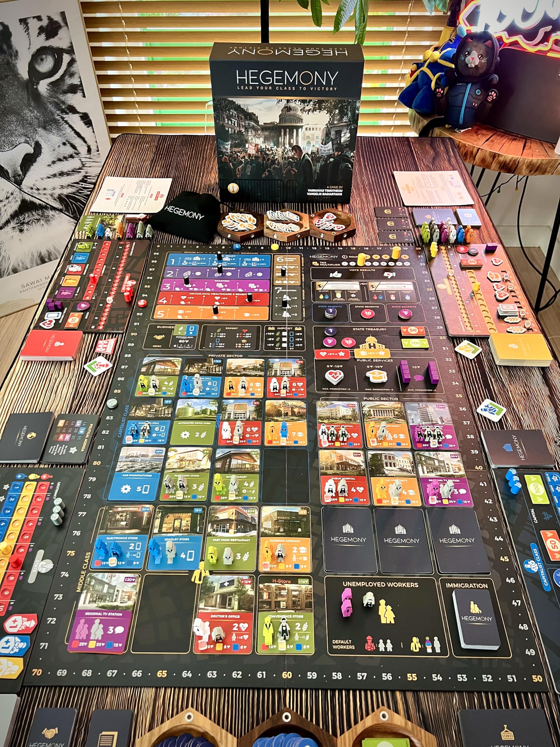 Hegemony: Lead Your Class to Victory - Unique Asymmetric Card Driven Game, Political Economic Board Game, Ages 14+, 2-4 Players