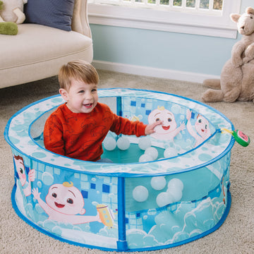 CoComelon Bath Time Sing Along Play Center - Ball Pit Tent with 20 Bonus Play Balls and Music - Sunny Days Entertainment