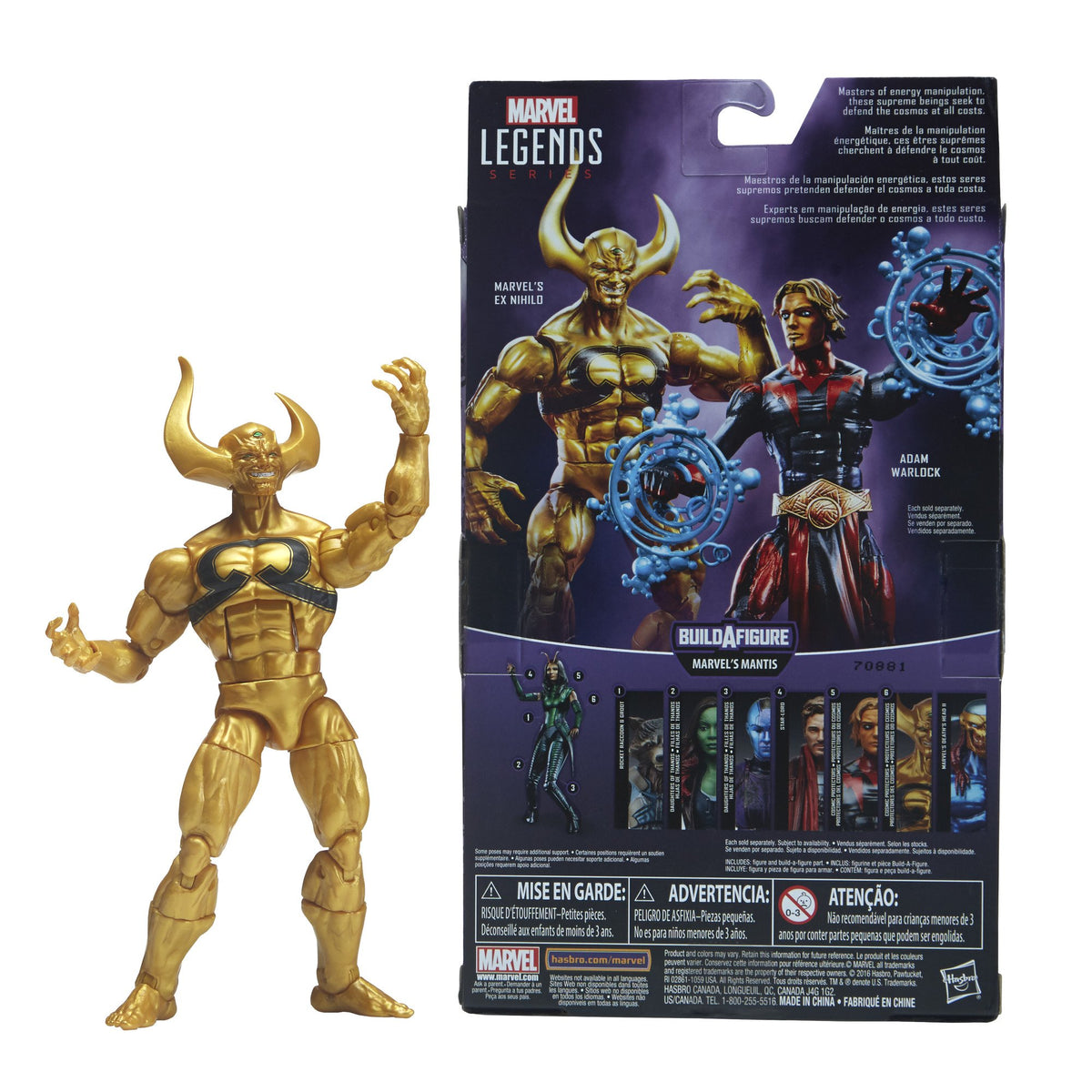 Marvel Guardians of the Galaxy Legends Series Cosmic Protectors: Marvel’s Ex Nihilo, 6-inch