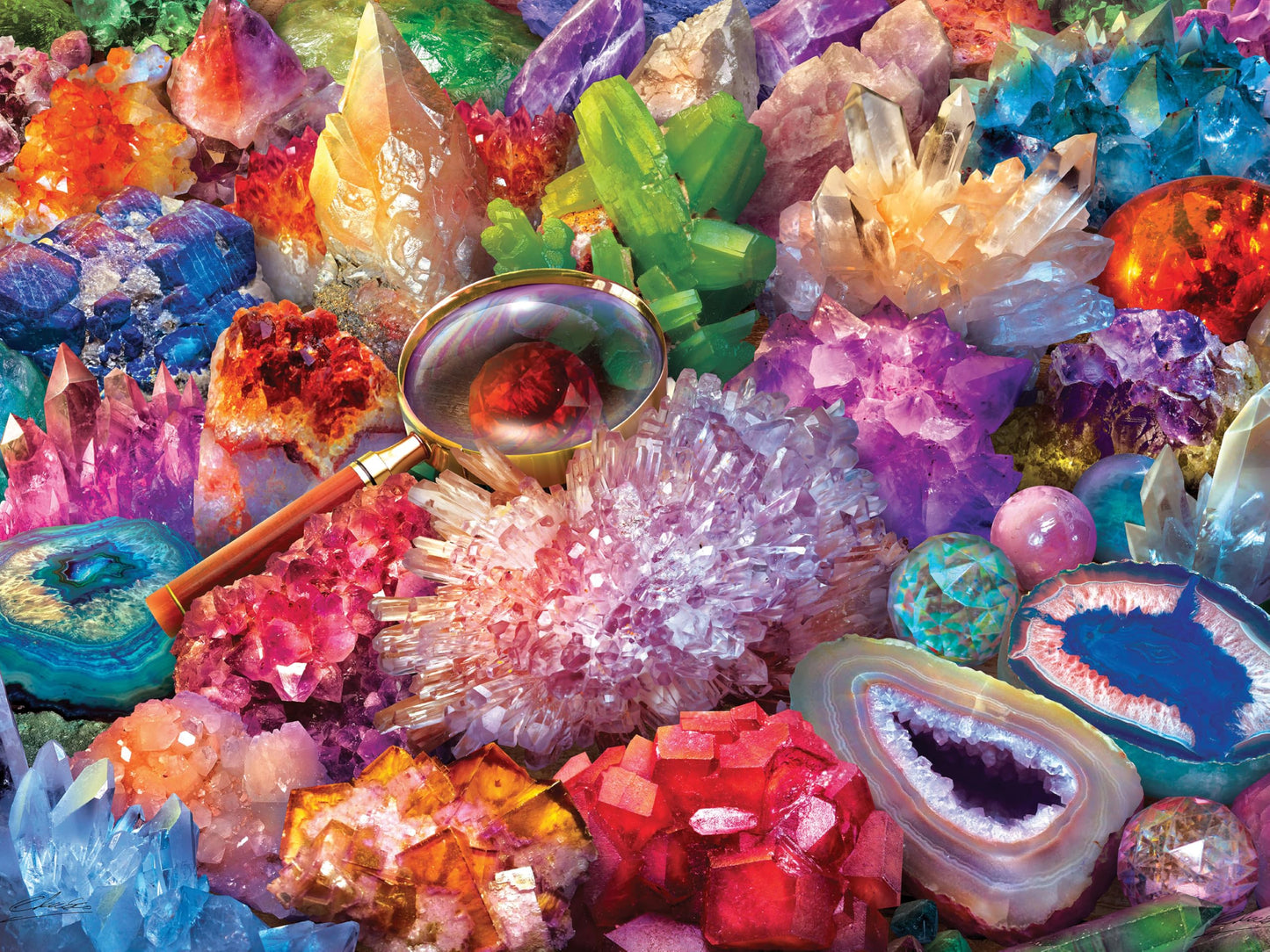 Ceaco -750 Piece Jigsaw Puzzle - Eduard - Textured - Sparkling Minerals - Relaxing and Fun Activity for Adults