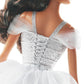 Barbie Signature 2021 Holiday Doll (12-inch, Brunette Hair) in Silver Gown, with Doll Stand and Certificate of Authenticity, Gift for 6 Year Olds and