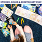 Horizon Group USA Bluey Ultimate Activity Backpack, 10+ Creative Projects in a Reusable Bag, Less-Mess Toddler Toys, Road Trip Essentials for Kids