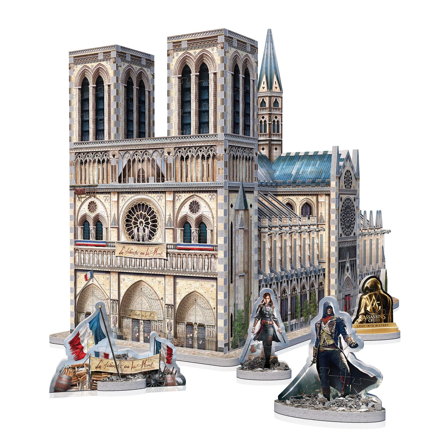 Wrebbit3D Assassin’s Creed 3D Puzzle Model of Notre-Dame | 860 Jigsaw Puzzle Pieces | References from Ubisoft Popular Video Game