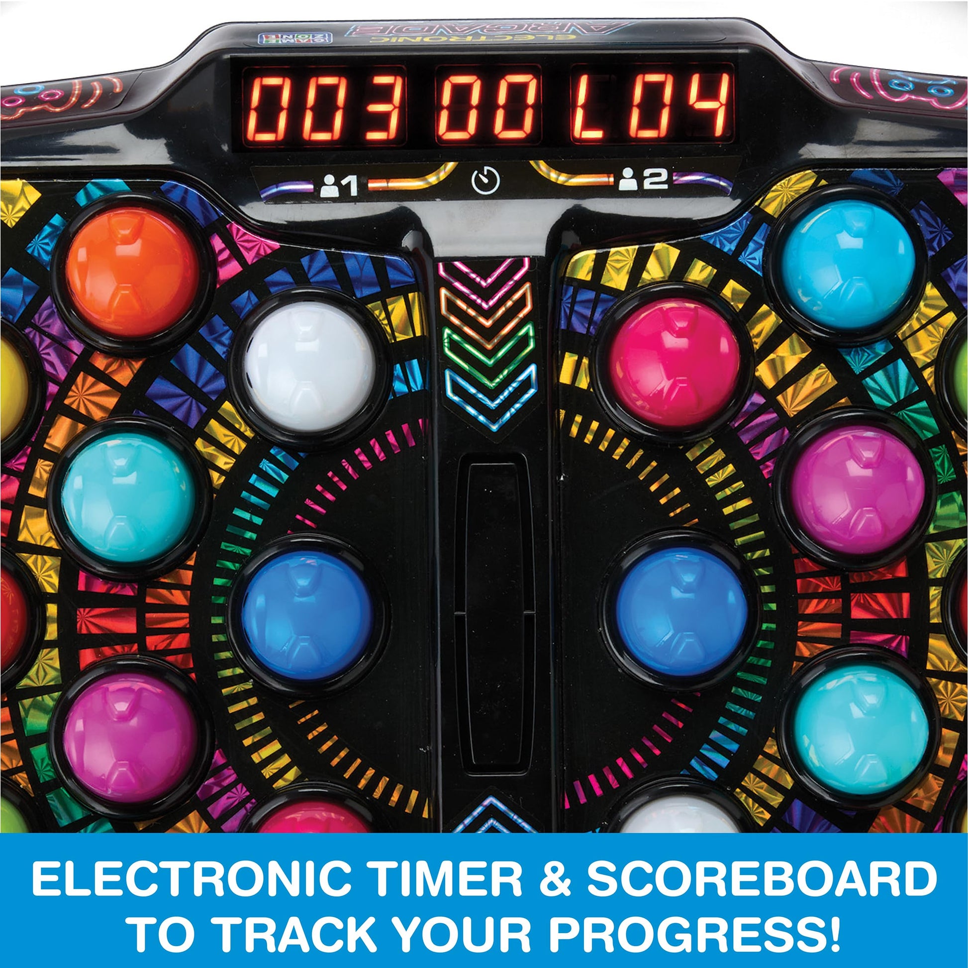 Game Zone Smash-A-Mole - Electronic Arcade Game with Lights & Sounds - 4 Game Modes - Ages 6+