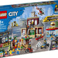 LEGO City Main Square 60271 Set, Cool Building Toy for Kids, New 2021 (1,517 Pieces)