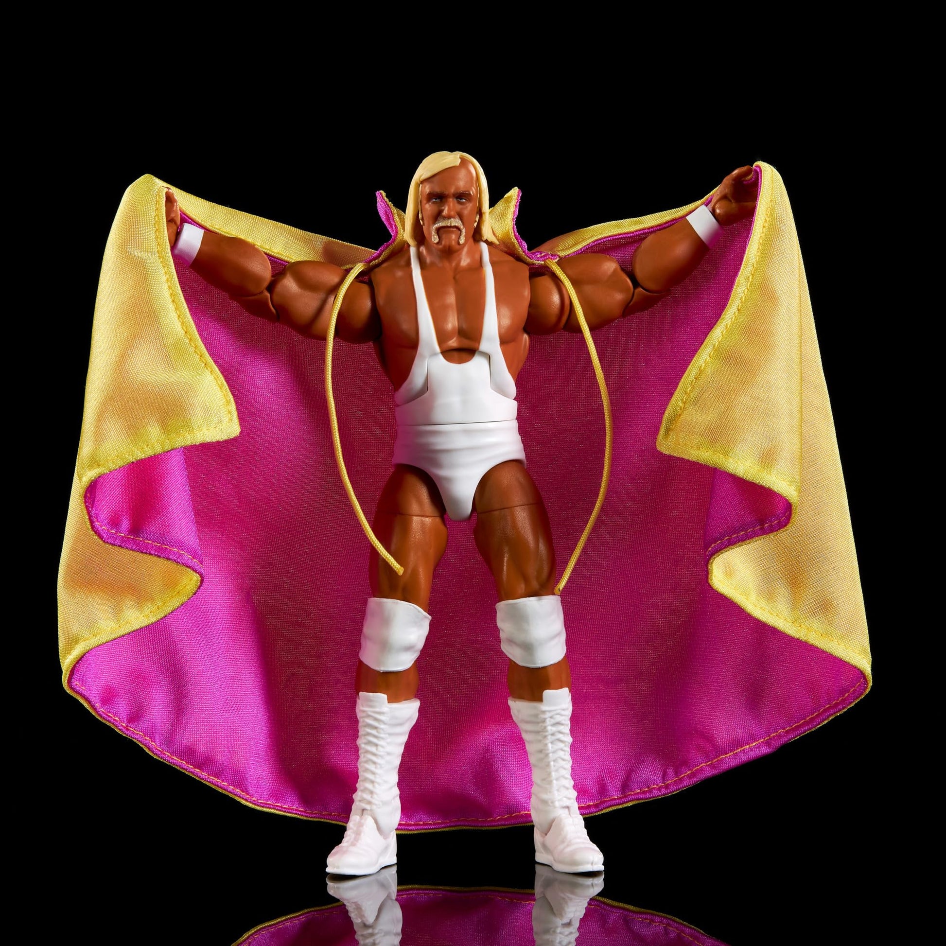 Mattel WWE Hulk Hogan Elite Legend Collection Articulated Figure, Interchangeable Hands & Accessories, Truefx Technology, 25 Joints, Collectable