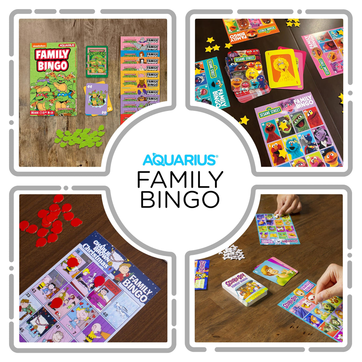 Aquarius Teenage Mutant Ninja Turtles Bingo Game - Officially Licensed Family Party Game Ages 8+, 2-18 Players - for Kids, Teens, and Adults