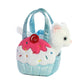 Aurora® Fashionable Fancy Pals™ Sweets Kitty Stuffed Animal - Plush with Stylish Purse for Dress Up Fun - Perfect for Kids 3+ Years, Costumes,