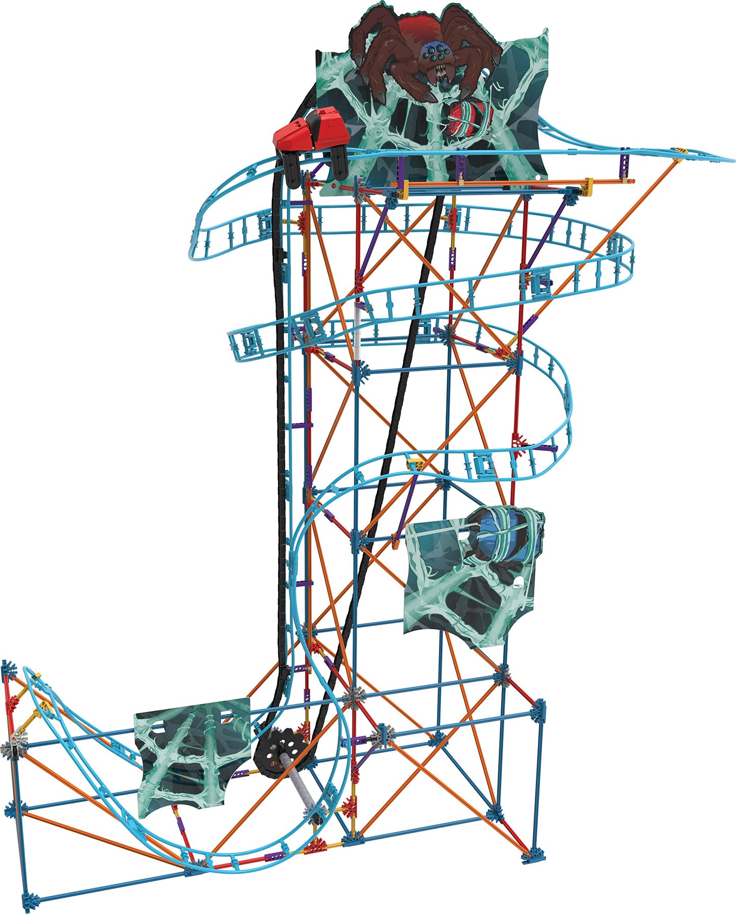 K'NEX Thrill Rides - Cobweb Curse Roller Coaster Building Set - 473Piece - Ages 9+ Construction Educational Toy Building Set