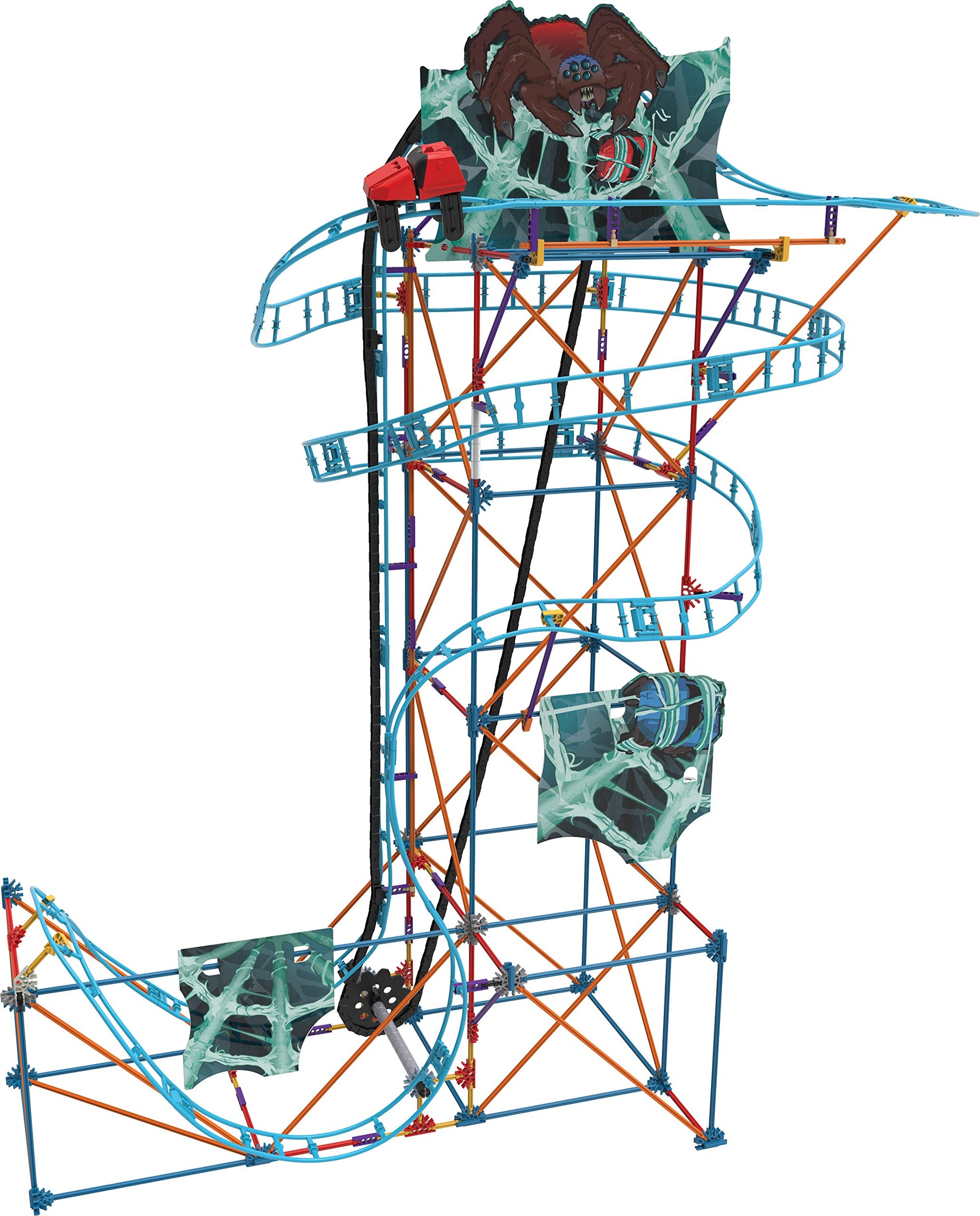 K'NEX Thrill Rides - Cobweb Curse Roller Coaster Building Set - 473Piece - Ages 9+ Construction Educational Toy Building Set